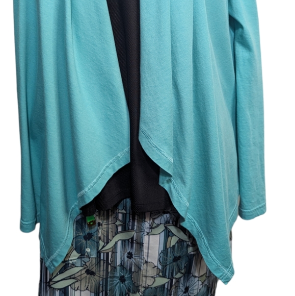 CHAPS | Cardigan Waterfall lightweight Sweater | Mint | Medium - Picture 4 of 9